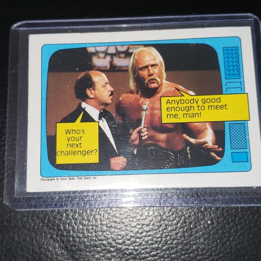 1985 TOPPS WWF HULK HOGAN ROOKIE CARD #57